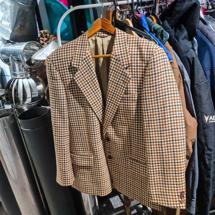Blazer Clássico Vintage Cavalo Lusitano – Padrão Pied-de-Poule