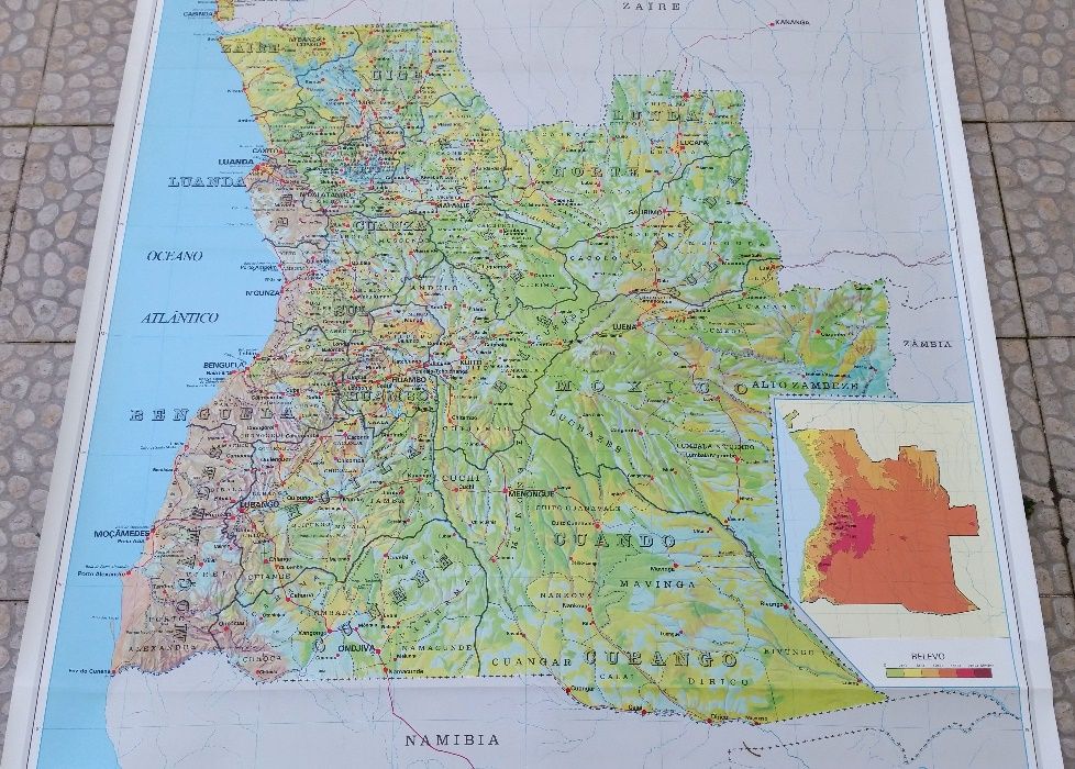 Mapa de Parede - ANGOLA