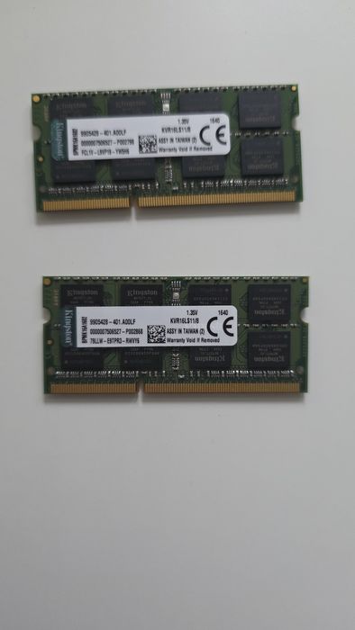 Pamięć RAM Kingston 16GB DDR3L (2x8GB) 1600MHz SODIMM Do Laptopa