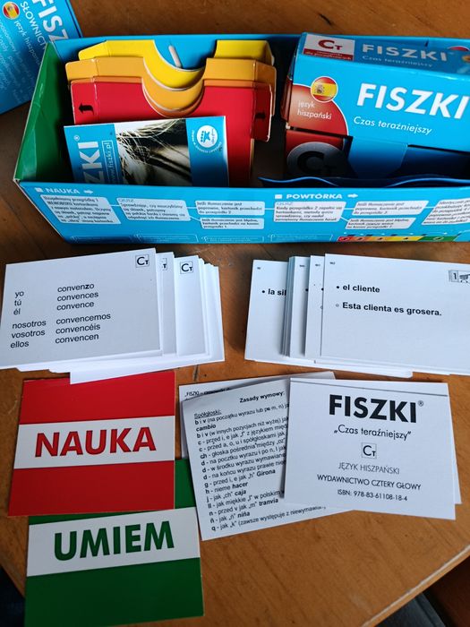 Fiszki hiszpański 1/ słownictwo, zwroty
