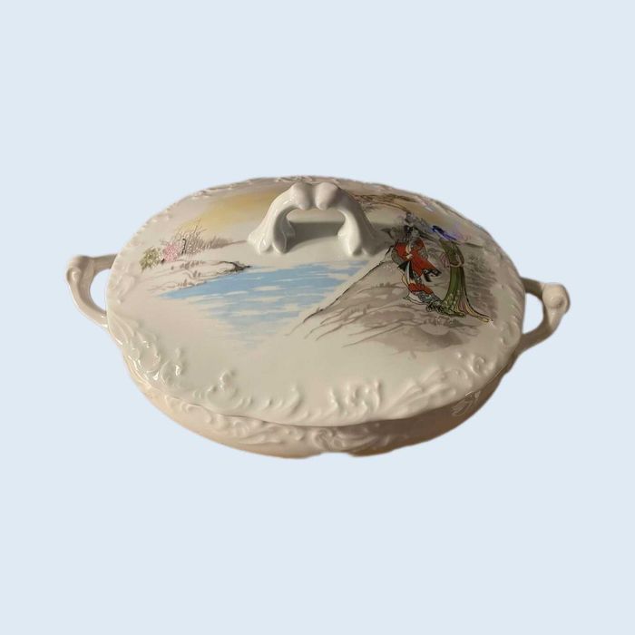 Serviço de jantar em Porcelana SPAL motivos ilustrativos Chineses.