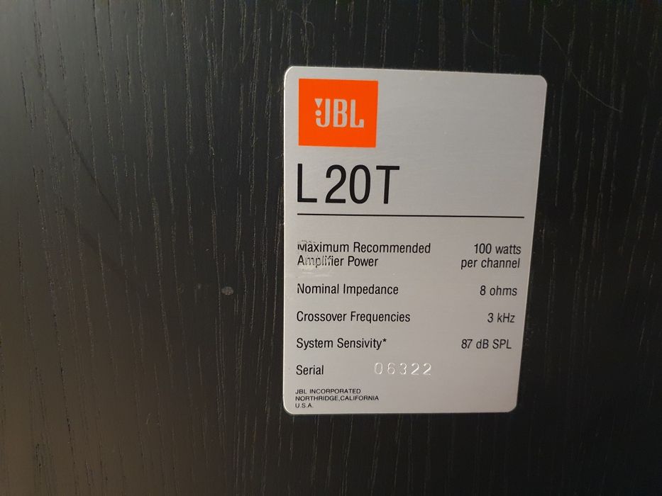 Kolumny JBL L20T made in USA CALIFORNIA
