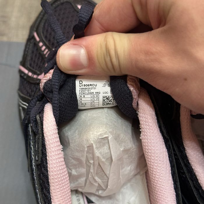 new balance 1906 black/pink кросівки оригінал