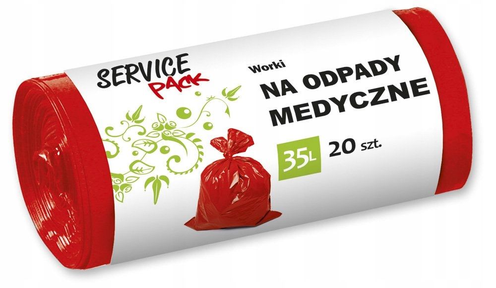 Sp worki na odpady medyczne ldpe  35l 20szt