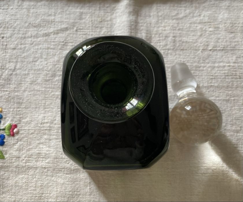 Garrafa de vidro vintage