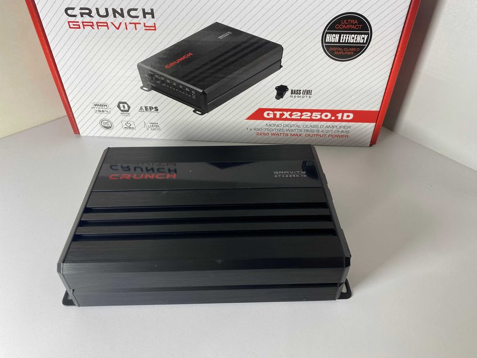 Crunch GTX2250.1D mocny Monoblock  EM-AUDIO Tomaszów Wysyłka gratis!