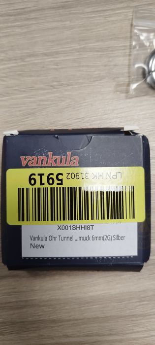 Tunel do uszu obręcz ze stali nierdzewnej