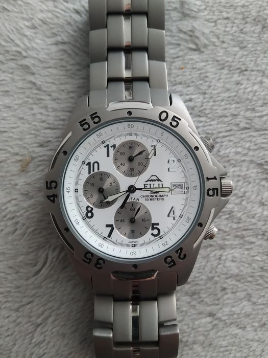 Zegarek z tytanu chronograph
