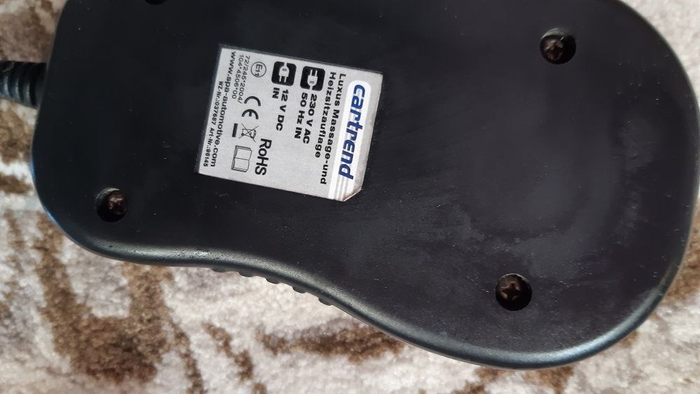 Массажная накидка с подогревом на сидени