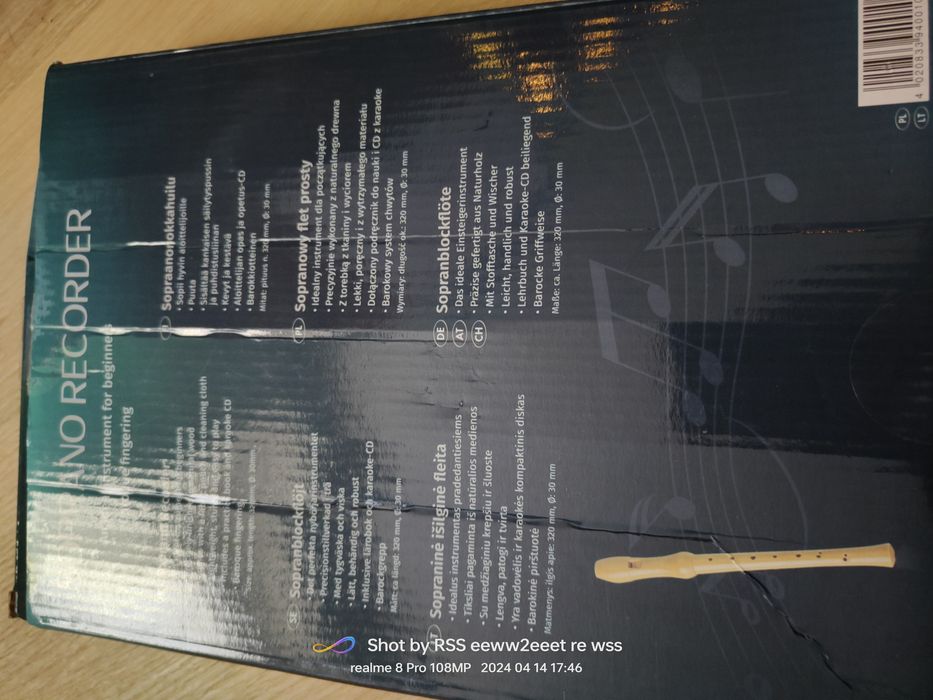 Flet prosty Soprano Recorder