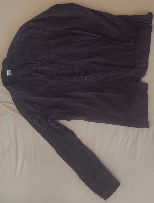 Męska fioletowa koszula na guziki