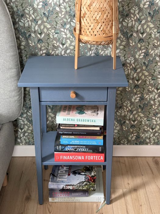 Stolik nocny Ikea Hemnes niebieski