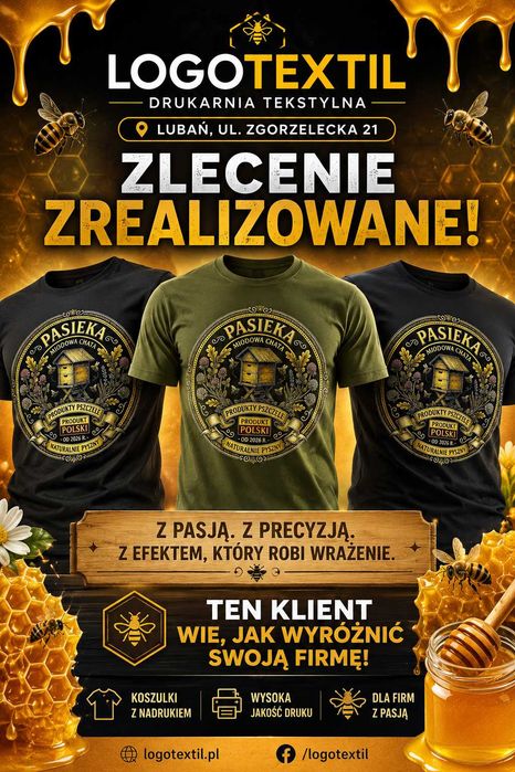 Koszulki z Logo Firmy lub Własną Grafiką , Trwały Nadruk