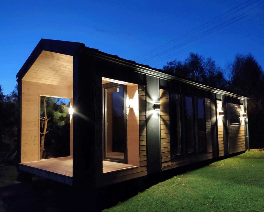 Domek Modułowy 35m² - Mobilny, Drewniany, Całoroczny, Na Zgłoszenie
