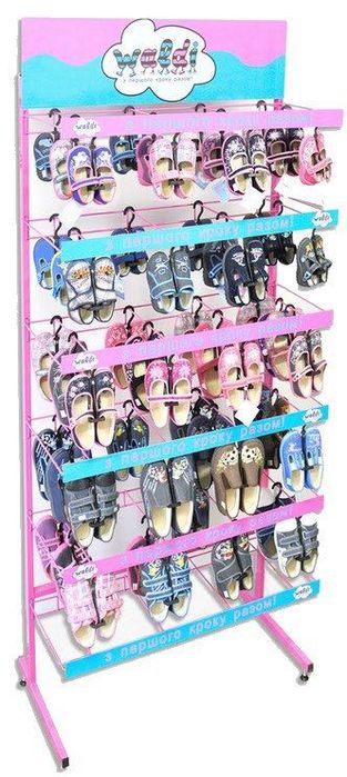 Стойка  полиця для торгового залу  для взуття