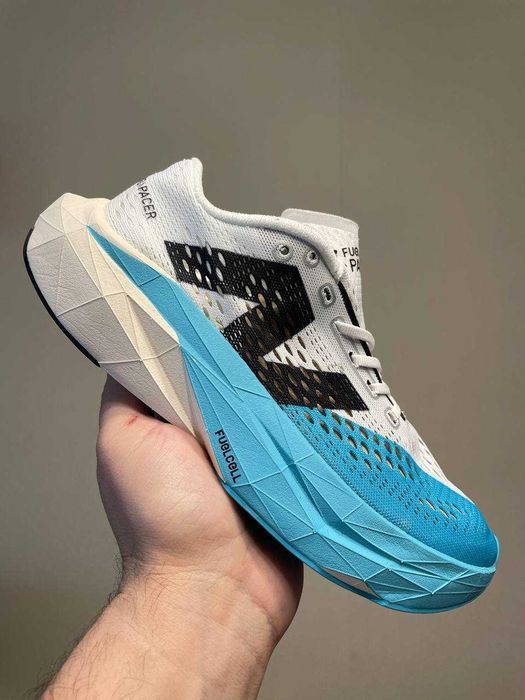 Кросівки New Balance FuelCell SuperComp Pacer v2 White/Blue premium | Кроссовки чоловічі жіночі
