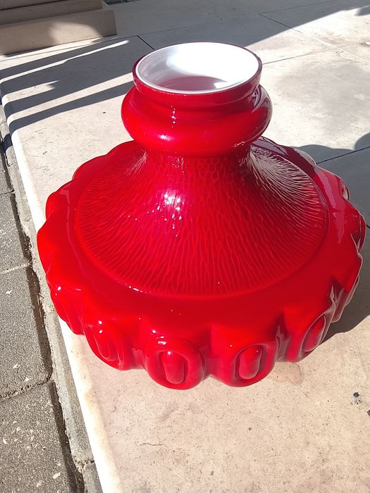 Abajur em Vidro apalino Vintage