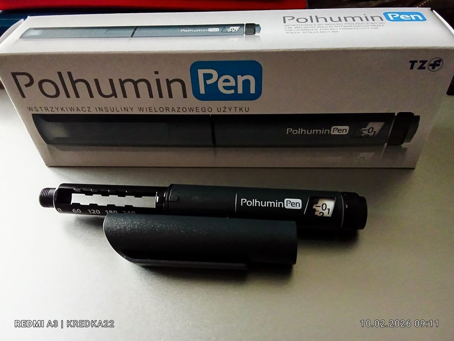 Obniżamy ceny % PolhuminPen - Nowy, Uniwersalny wstrzykiwacz do wszystkich insulin  + GLP1 / Wysyłka Gratis %