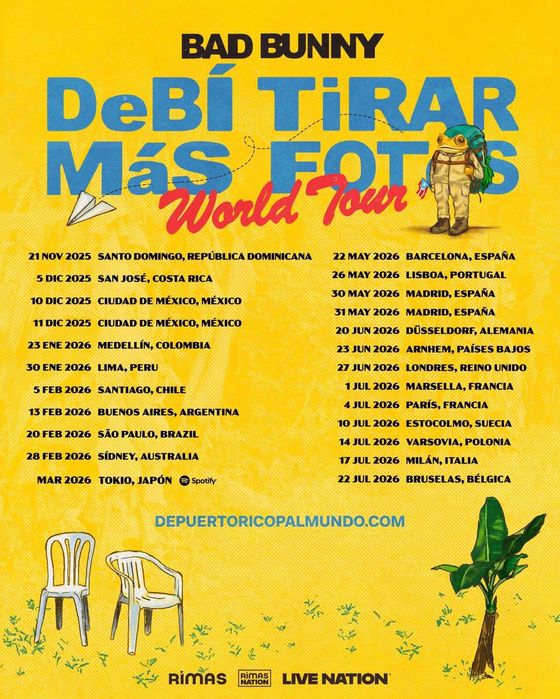 Bilhete Bad Bunny Más Fotos World Tour - 27 de maio de 2026