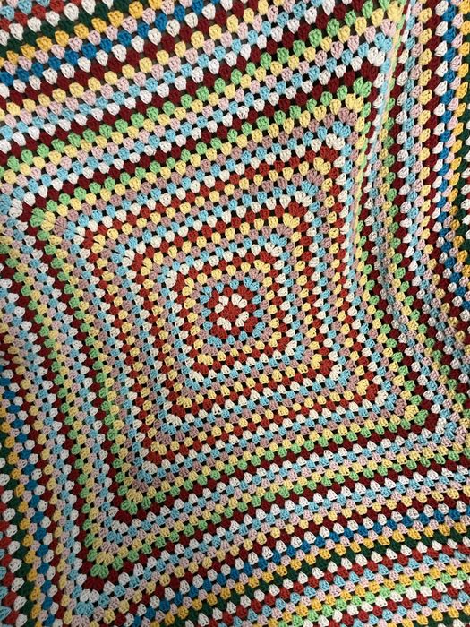 Плед вязаный крючком