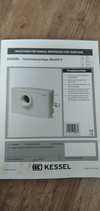 Pomporozdrabnoacz Minilift F Kessel