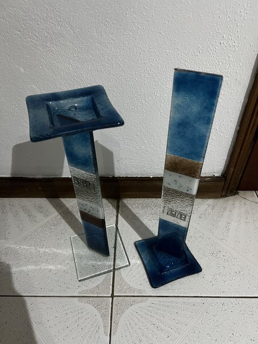 Castiçal de vidro *ler anuncio*