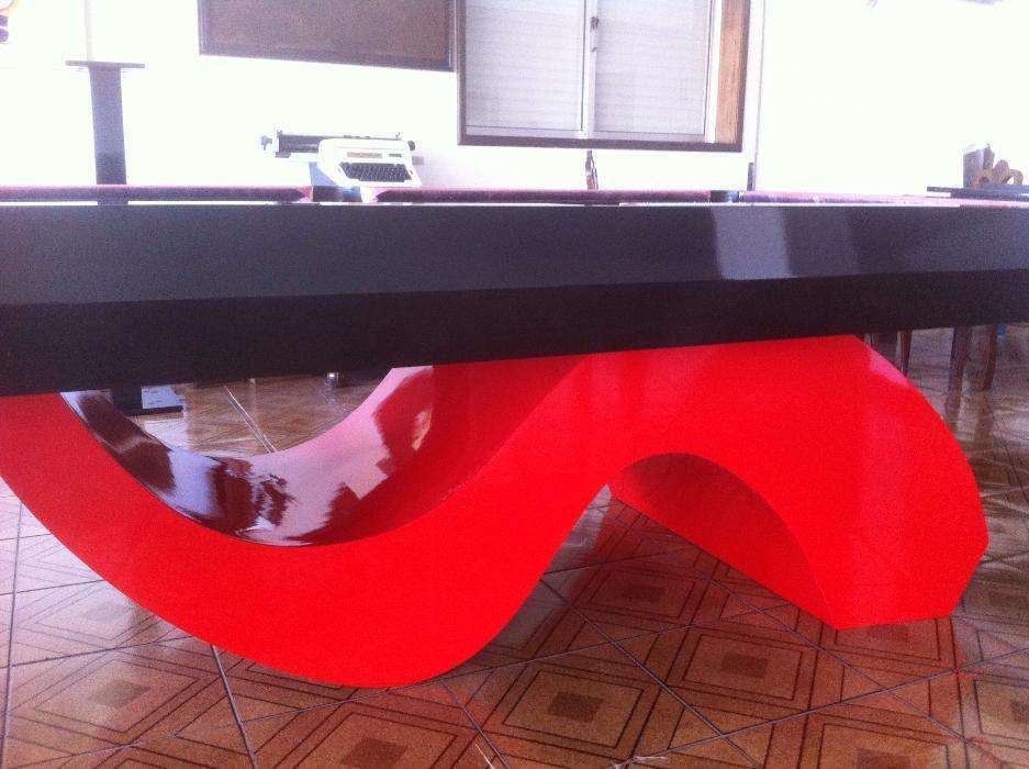 Bilhar - Mesa de Bilhar - Snooker I Preto Vermelho