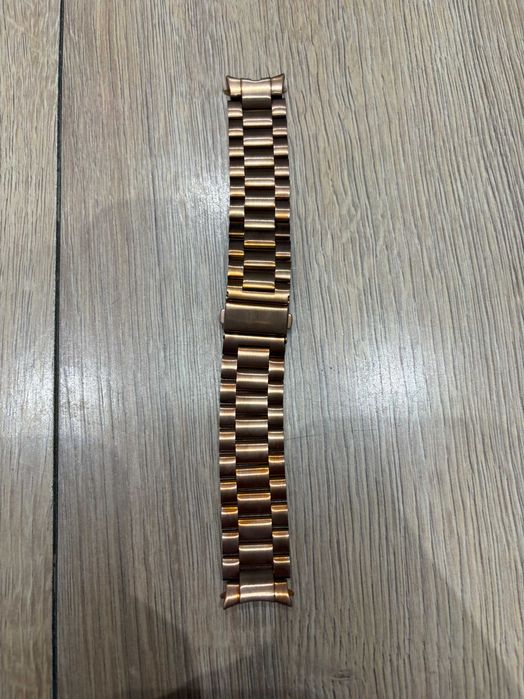 Pasek bransoleta do okrągłego smartwatcha 45mm złota