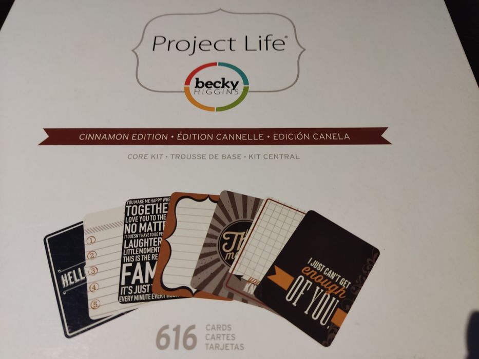 Kit com 616 cartões de project life Becky Higgins