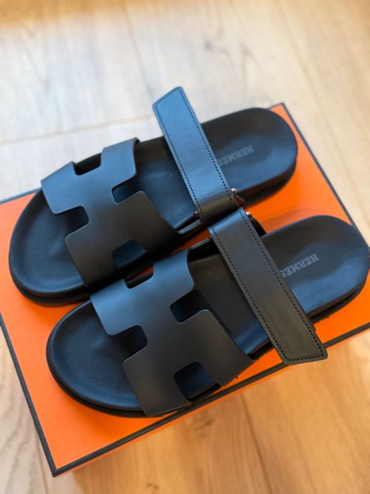 Klapki skorzane Hermes 38