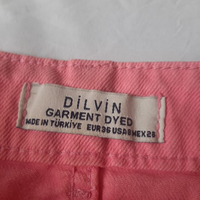 Джинсова рожева мініспідниця y2k dilvin 36