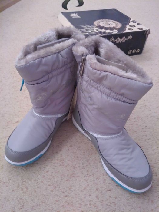 Нові термо чобітки дутіки King Boots, Hiмеччина, 24,5 см + подарунок!