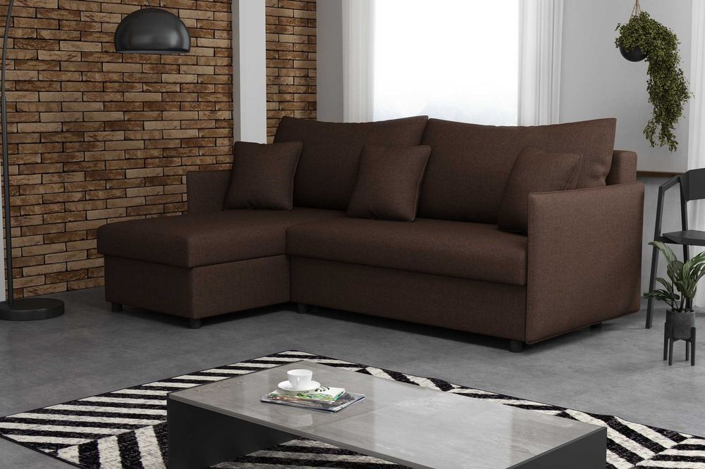 Narożnik rozkładany Kanapa darmowa dostawa Poduszki Wypoczynek Sofa