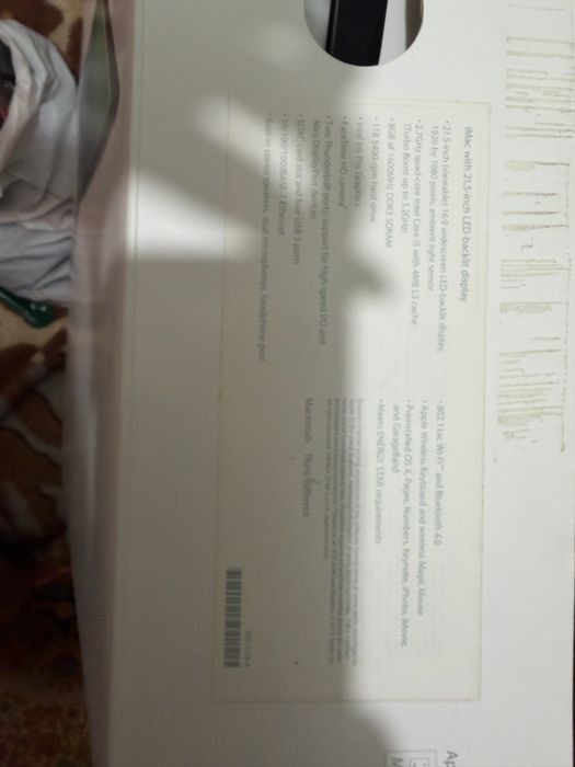 Apple iMac 21.5” (2013) / i5 / 8GB / 1TB мышь+клавиатура