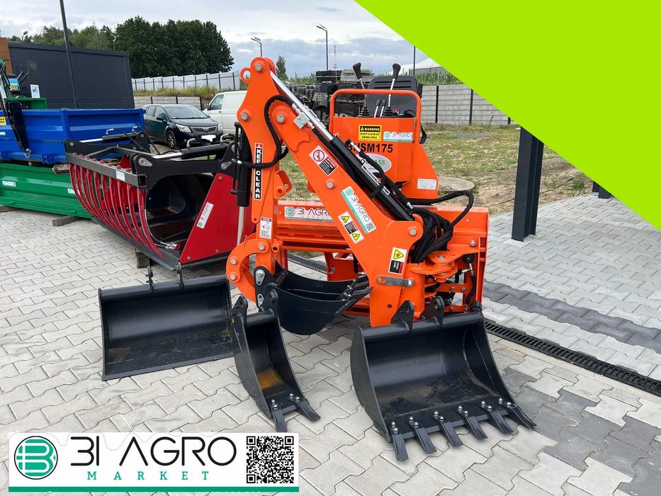 Łyżka na tył mini traktorka na WOM Koparka głębokość do 1.75m --RATY--