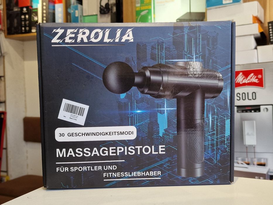 Вібраційний ударний м'язовий масажер Massage Gun Zerolia 30 швидкостей