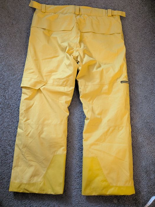 Spodnie XXL 2XL snowboardowe narciarskie męskie wedze  Decathlon żółte