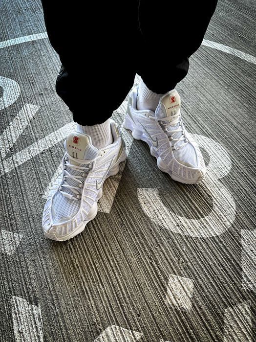 Мужские кроссовки Nike Shox TL "White" . Размеры 41-45