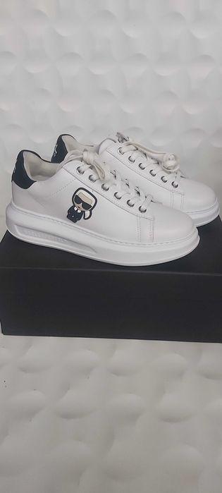 NOWE ORYGINALNE sneakersy białe KARL LAGERFELD trampki 37