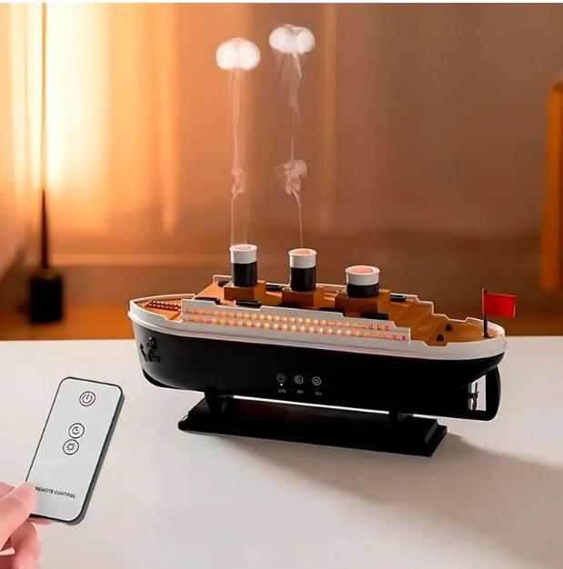 Зволожувач повітря | Увлажнитель воздуха "Титаник" 250мл НІЧНИК+ ПУЛЬТ