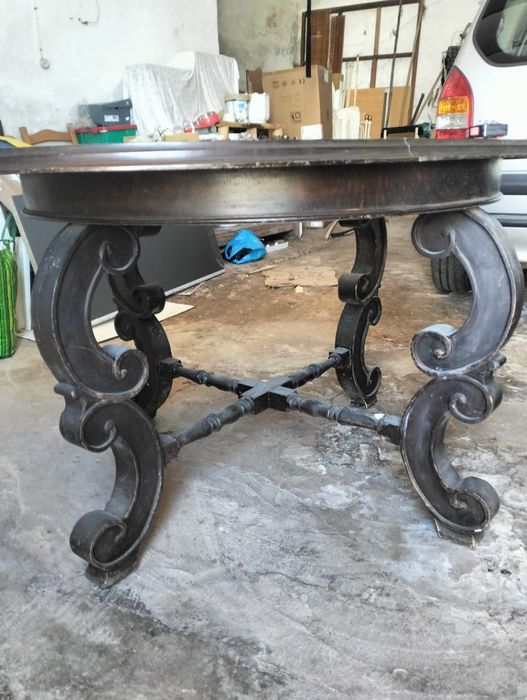 Mesa madeira oval extensivel