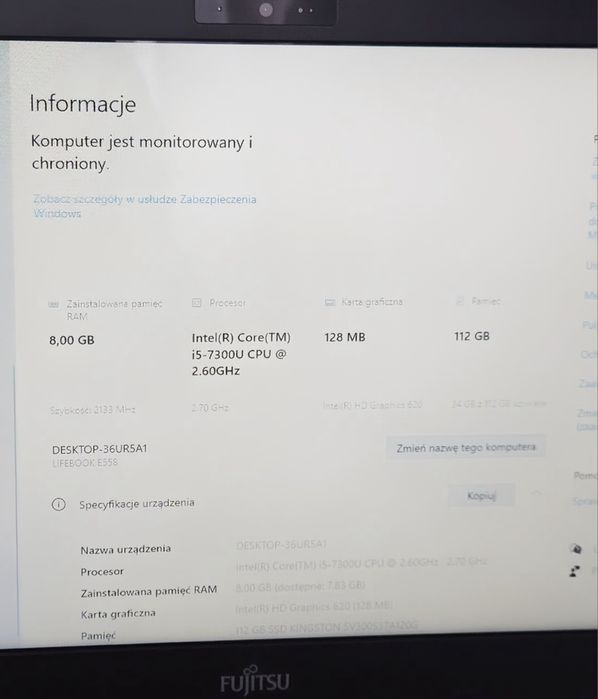 Laptop Fujitsu Lifebook E558