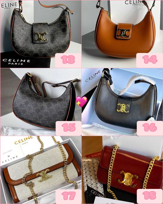 ‼️БЕЗ ПЕРЕДПЛАТИ Жіночі сумочки Celine |Повний комплект|Якісна шкіра‼️