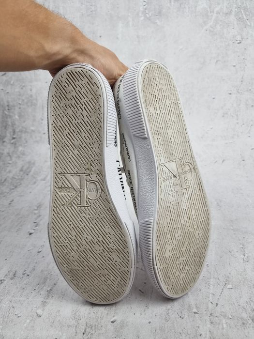 Trampki Męskie Calvin Klein Ck 43 buty sportowe wyjściowe Białe