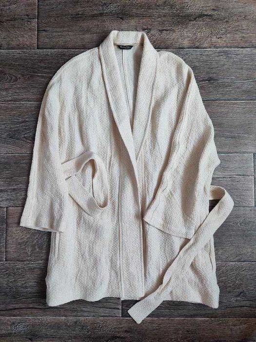 льняной кардиган кимоно / 100% лён / муслин / Massimo Dutti - размер L / 42-44рр