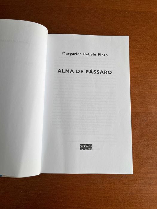 Alma de Pássaro - Margarida Rebelo Pinto