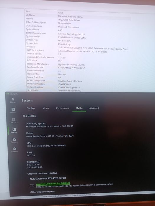 [Komputer do gier] I9, RTX 4070 super (12gb),  Chłodzenie, 64ram, 3T, jak nowy