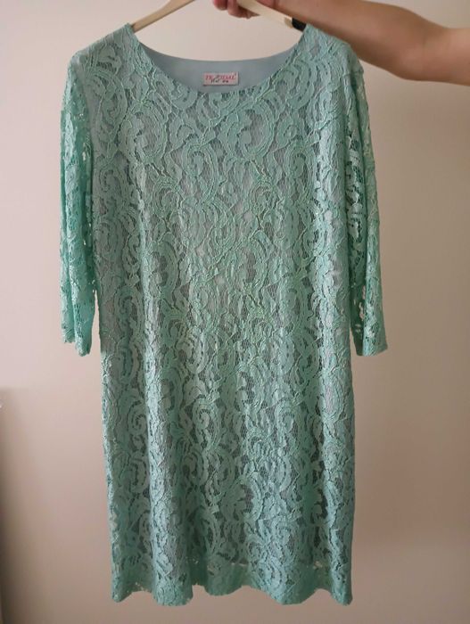 Vestido de cor verde para cerimónia