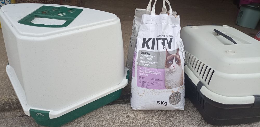 Casa para gatos, gaiola de transporte