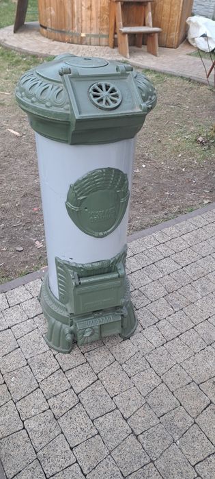 Secesyjny piec kominkowy kominek koza   marki  Musgrave Antyk